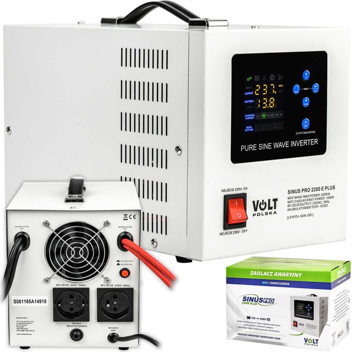 ДБЖ UPS Volt Polska SINUS PRO 2200E PLUS 12V 1200/2200W (3SPM22012M)