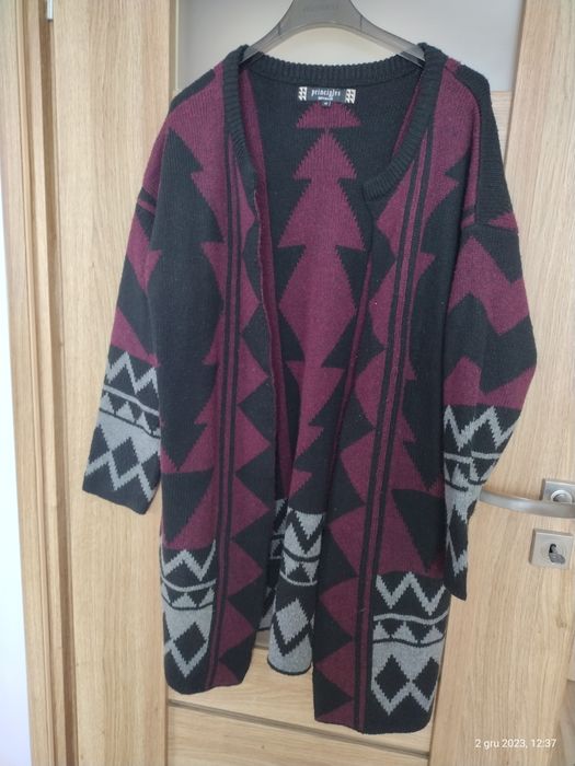 Kardigan długi sweter