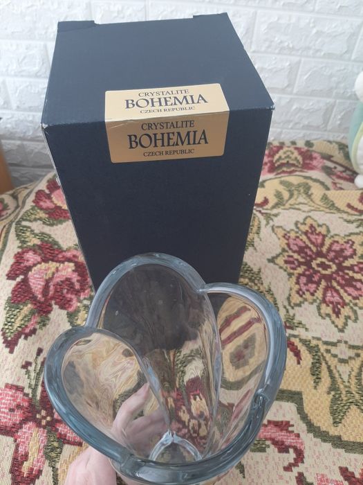 Ваза з богемського скла