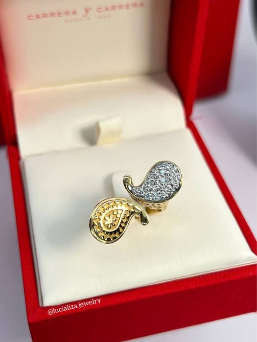 Каблучка Carrera Y Carrera Оригінал Жовте золото 750