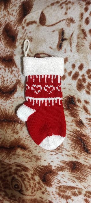 Новогодний носок для подарка. Ручная работа