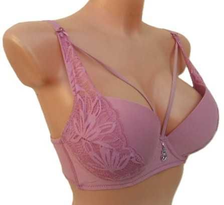 Magnolia /  zmysłowy biustonosz 75C  indyjski róż  ramiączka straps