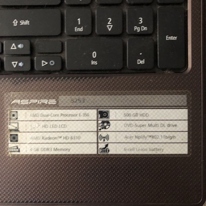 Ноутбук ACER 5253