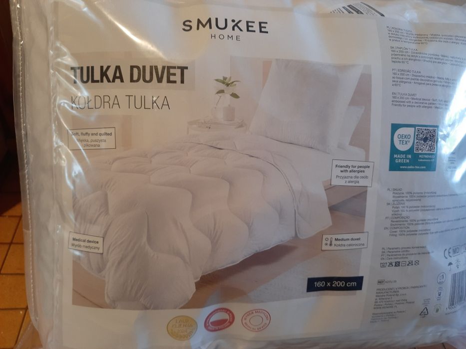 Zestaw Smukee kołdra z poduszką, kolor biały