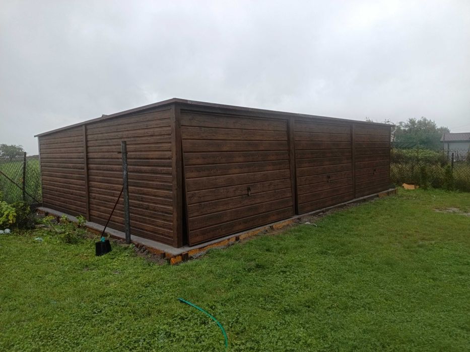 Garaż blaszany garaże blaszane 9x6 profil Rus-Stal kolor 7x5 6x6 5x7