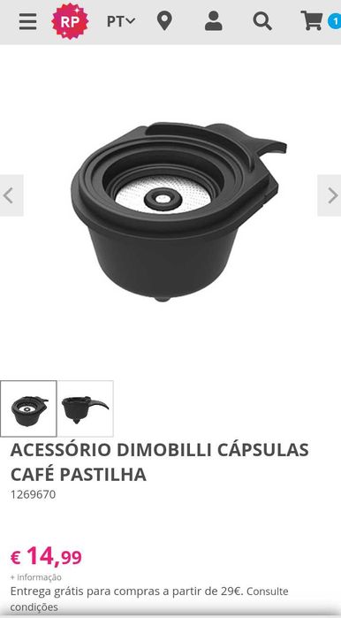 Porta café Dimobilli pó, Dolce Gusto, Delta, pastilha, original