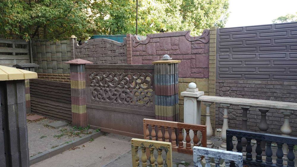 Глянцеві паркани "Граніліт" (під мармур) доставка, установка