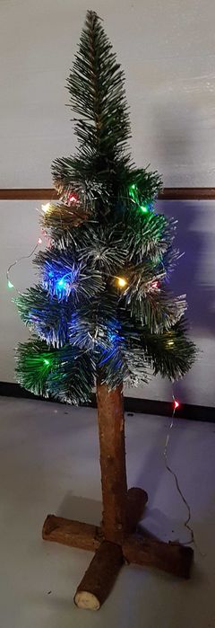 Choinka sztuczna, jodła śnieżona na pniu 80 cm