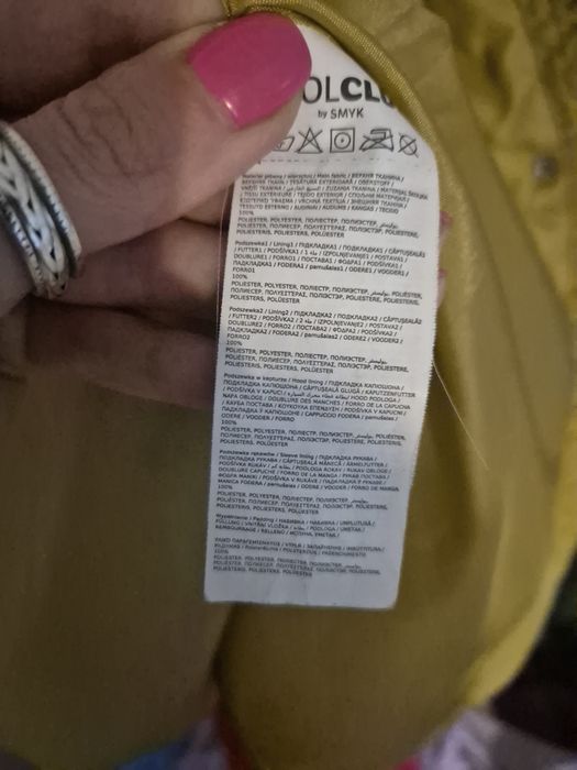 Kurtka zimowa gruba dziewczęca 134cm