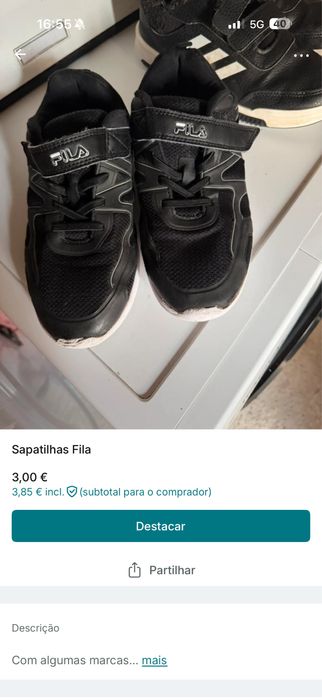 Lote de 3 pares de sapatilhas menino