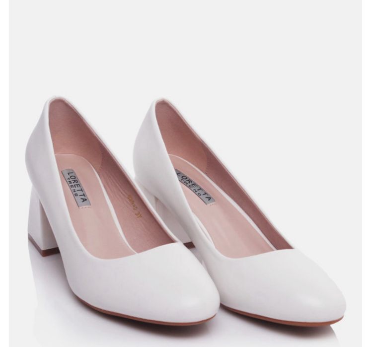 Туфлі жіночі білі весільні розмір 36