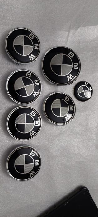 Centros Para BMW Carbono 4 Jantes 1 Frente 1 Mala 1 Volante