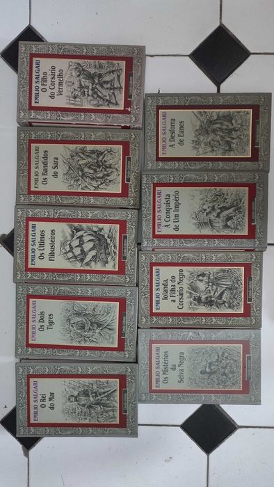 9 Livros de Emilio Salgari