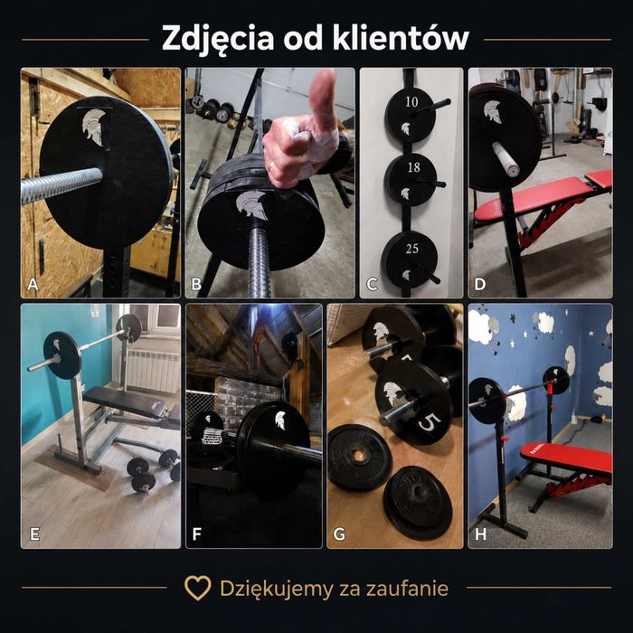 Obciążenie siłownia SPARTA | PEWNA WAGA