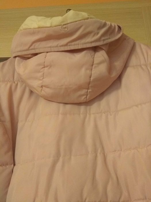 ** mega okazja modny z naszywka vogue płaszcz jasny różowy