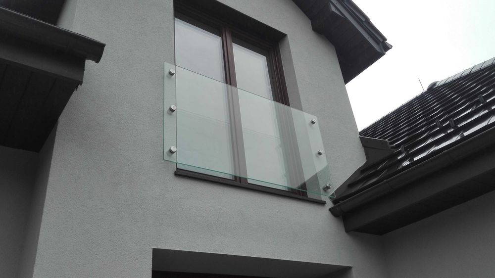 Barierka na balkon francuski, barierka okienna cało szklana tanio