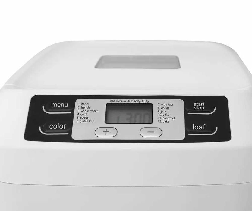 Wypiekacz do chleba Tomado TBM8001W - chleb bezglutenowy, ciasto, dżem