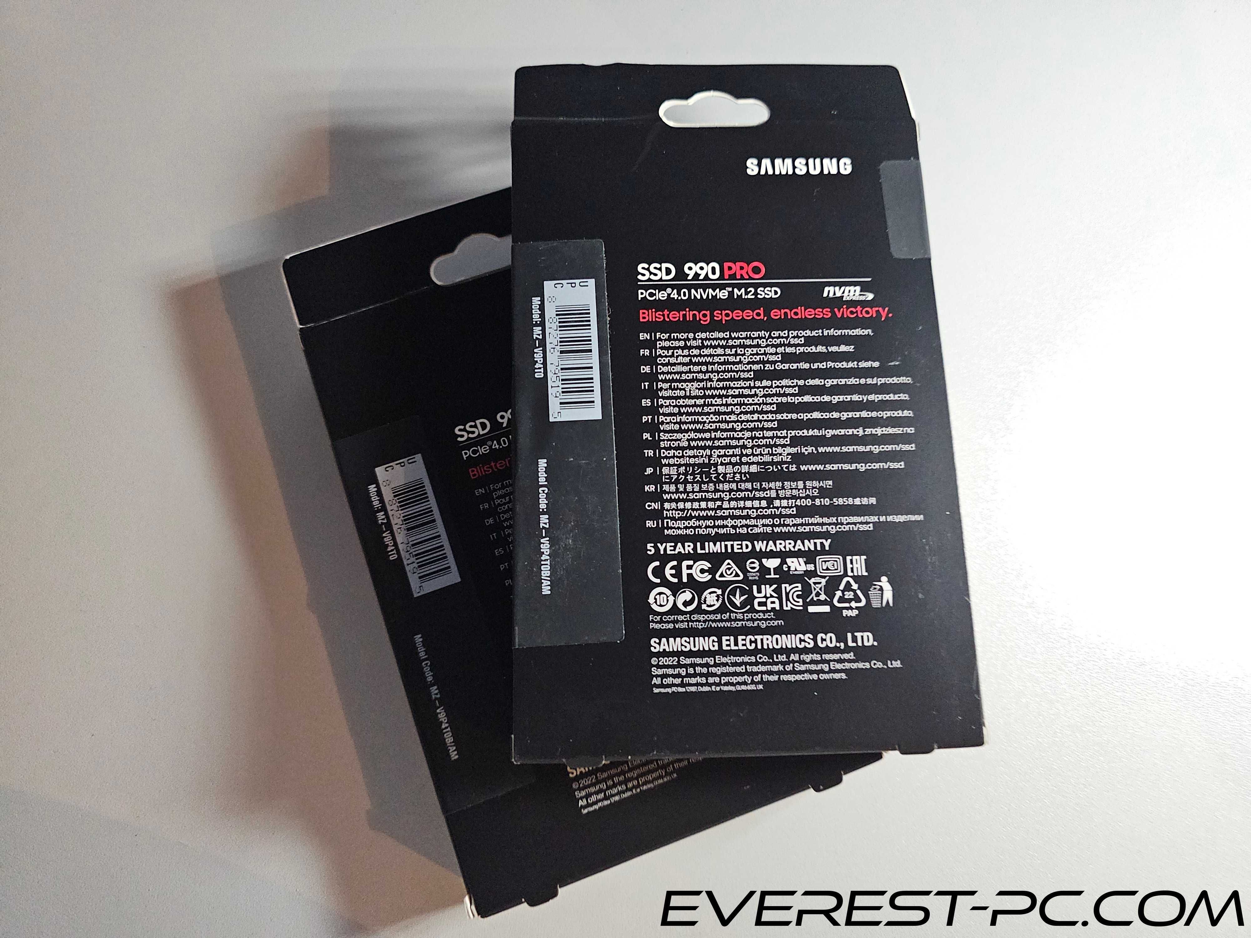 SAMSUNG 990 Pro 4TB M.2 2280 PCIe 4.0 x4 NVMe SSD MZ-V9P4T0B/AM New