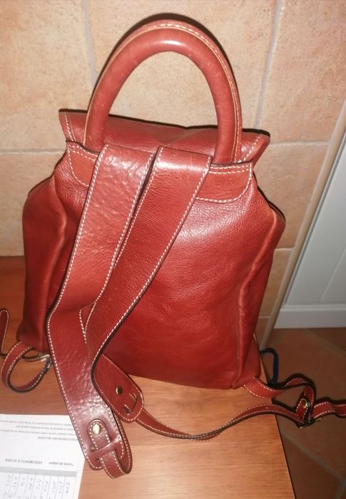 Mochila em Pele (Castanho)