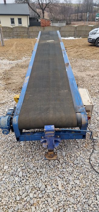 Przenośnik taśmowy taśmociąg teleskopowy  rozciągany