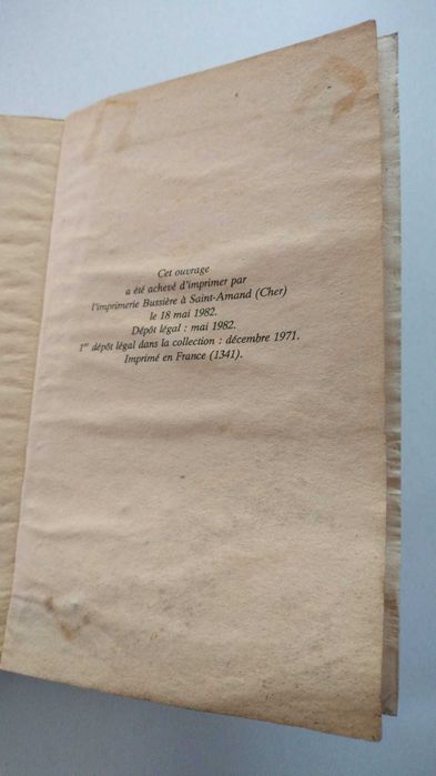 Livro "Vol de nuit" de Sant-Exupéry