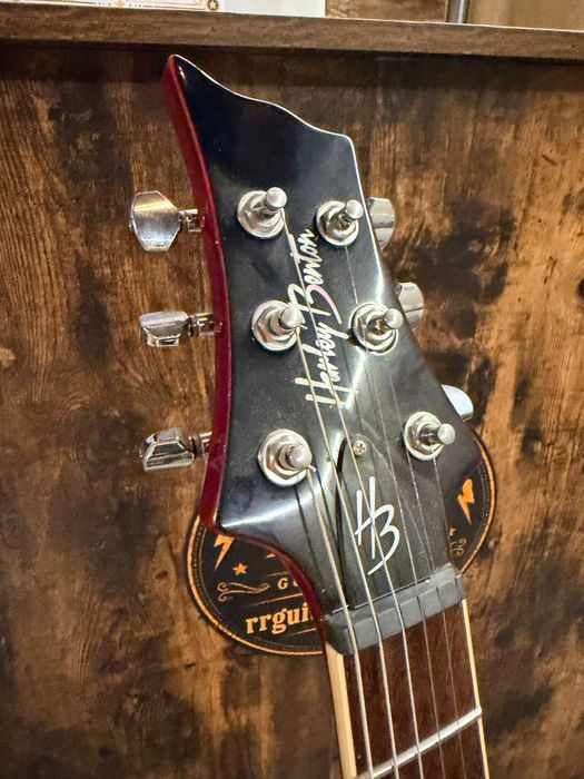 Guitarra Harley Benton CST-24 Black Cherry Flame