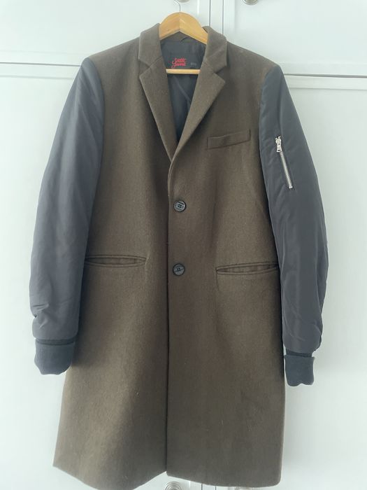 Casaco Sixth June comprido – estilo bomber / alfaiataria – tamanho M