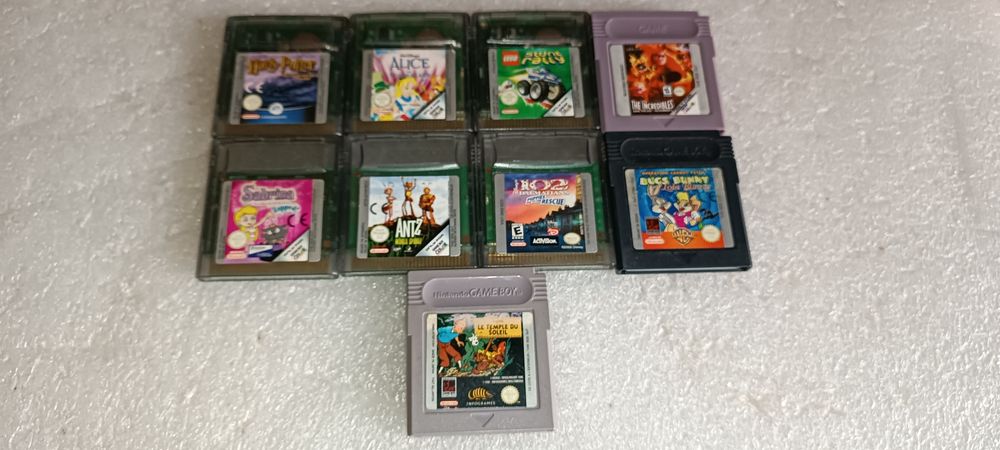 Antigo Lote de jogos Nintendo Gameboy Color - unidade 12 EUR