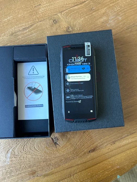 Cubot KingKong Mini 3 6GB 128GB Preto/Vermelho
