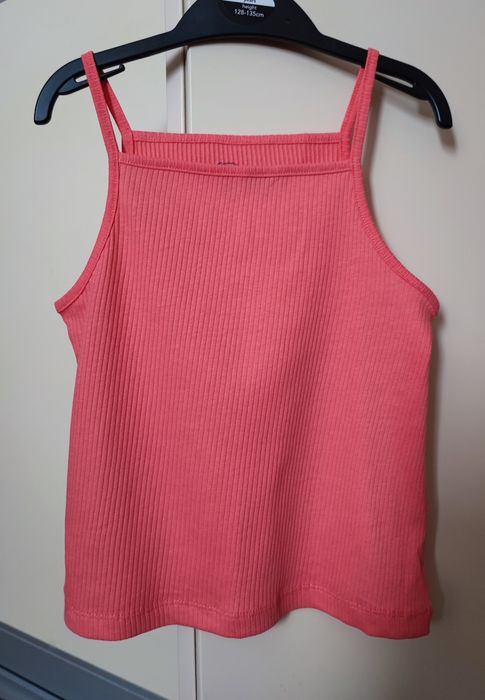Кораловий  топ на дівчинку, р.128 (7-8)