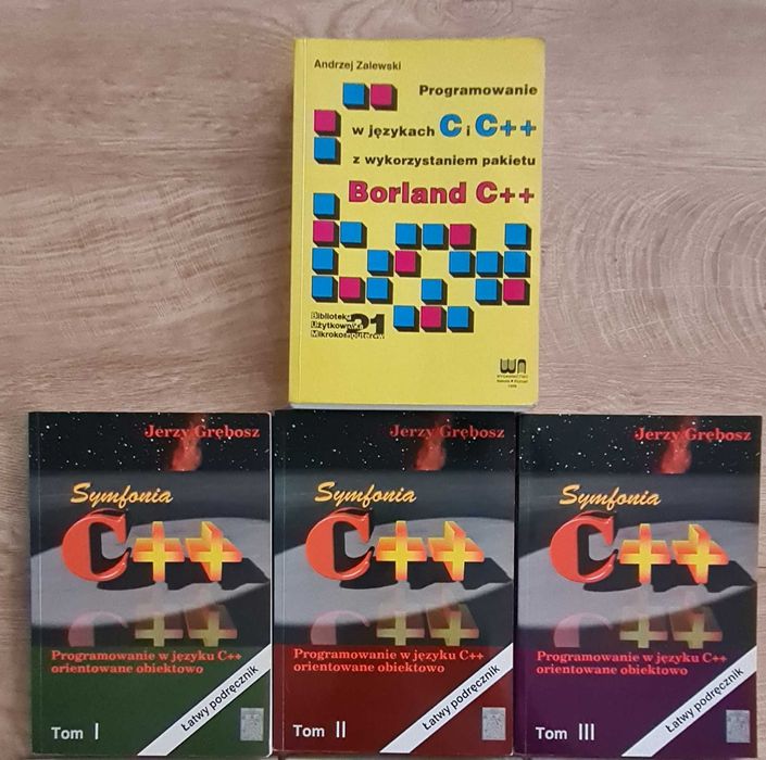 Borland C++ i Symfonia C++ (tom I-III) pakiet + GRATIS!!!
