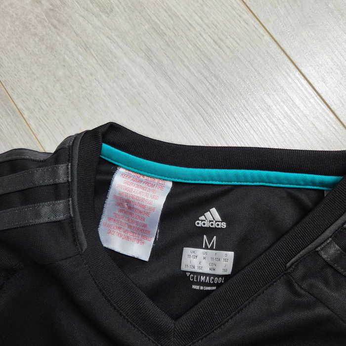 Adidas Real Madryt Czarna Koszulka Piłkarska Jersey 152 cm