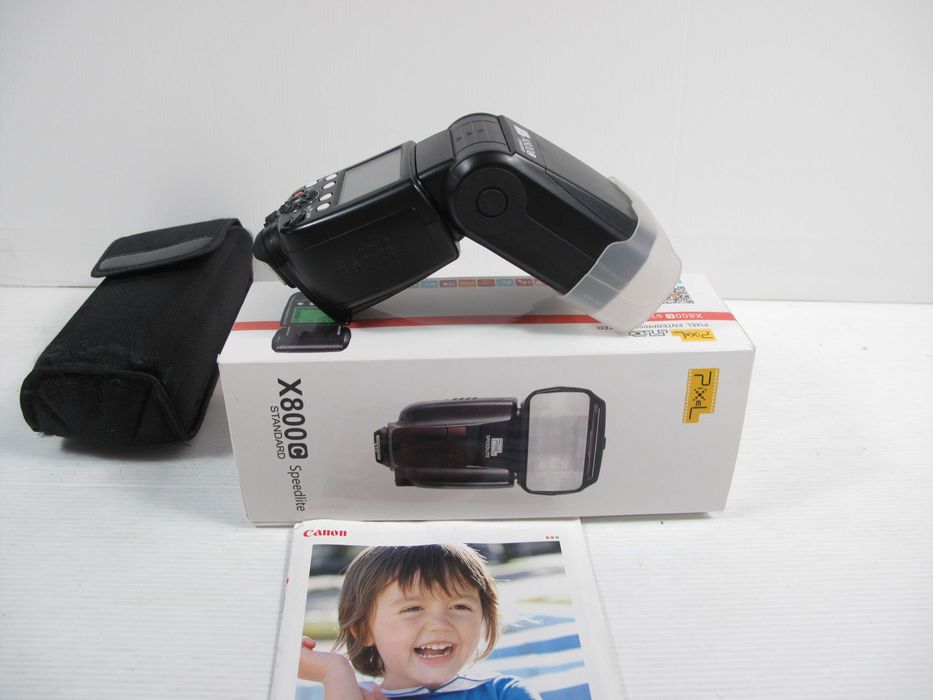 Flash Canon Pixel X800C na caixa e bolsa como novo,TEMOS Outros Flashs