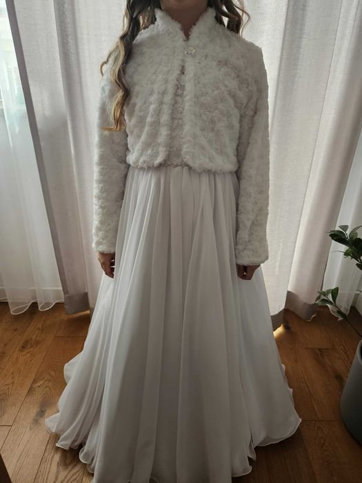 Sukienka komunijna z dodatkami- wartość ponad 2000 zł