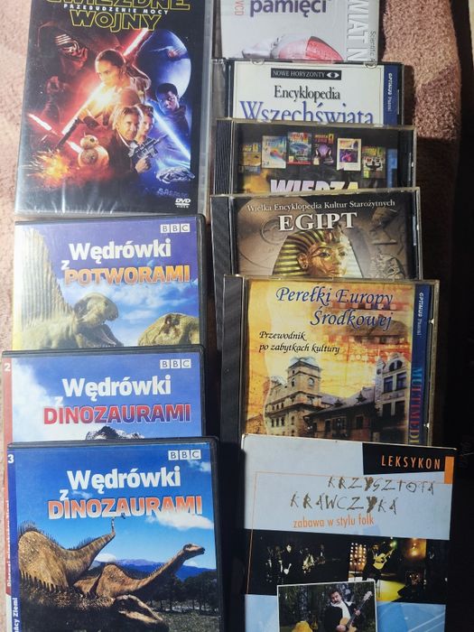 Zestaw 75 płyt DVD/CD filmy