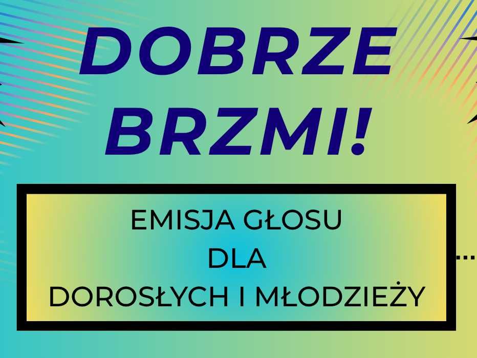 Emisja głosu - trening oddechu i dykcji - Szczecin.