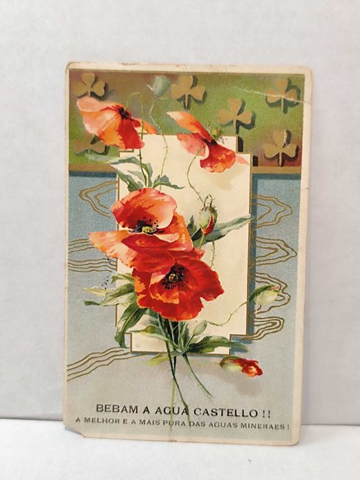 Postal publicitário circulado em 1909 Água Castello!!