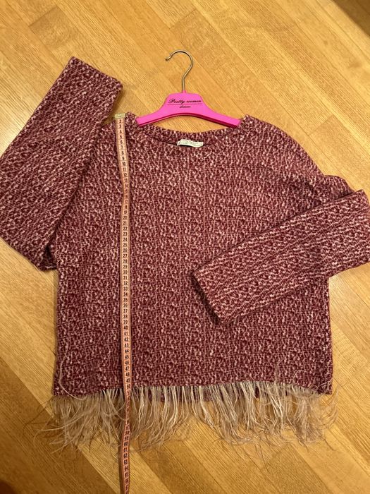 Zara S / M Пірʼя светр кофта
