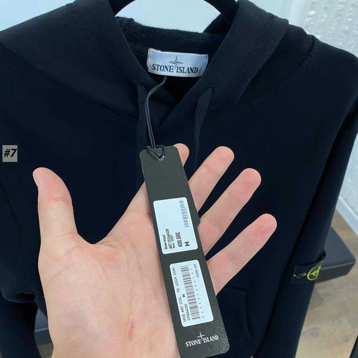 XS S M L XL • Нове Худі Stone Island Чорне • Стон Айленд Кофта Черная • Кофта Стоник