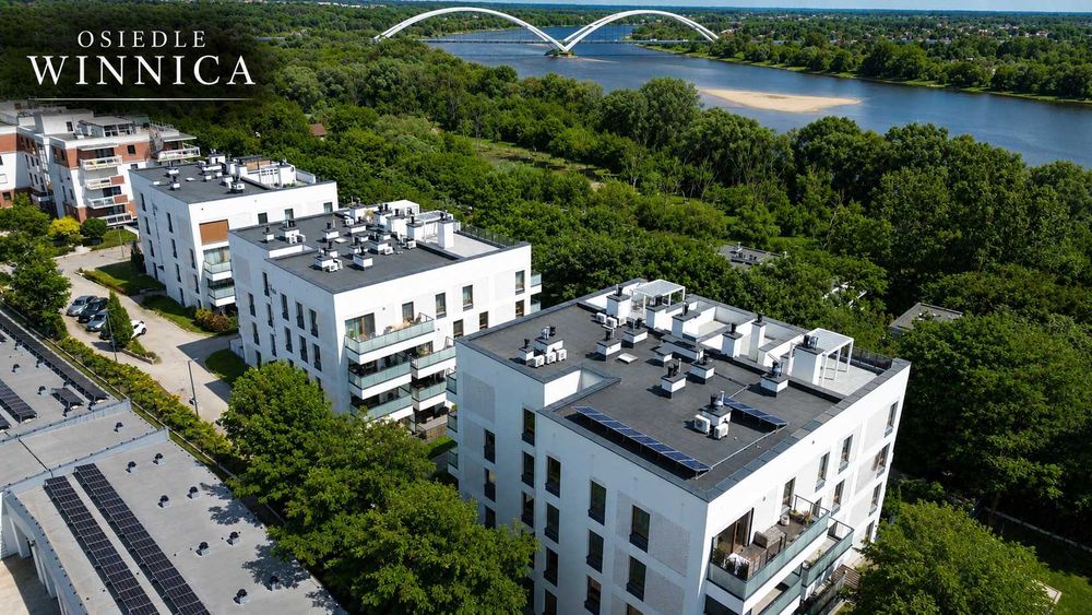 Winnica, 115 m², apartament z tarasem na dachu, widok na Wisłę!