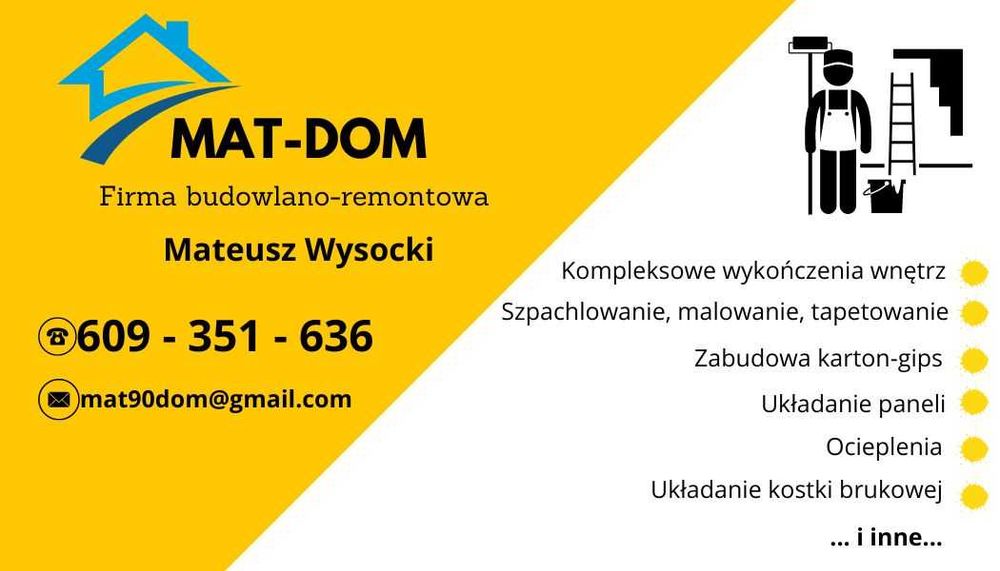 MAT-DOM  Remonty i wykończenia