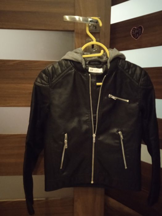 Kurtka ramoneska z kapturem H&M 152cm, 11-12lat