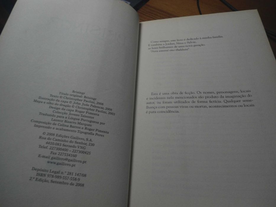 Brisingr por Chrisopher Paolini