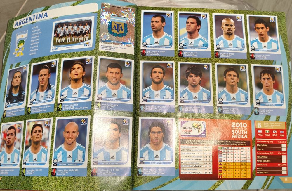 Caderneta Cromos Mundial Sul África 2010