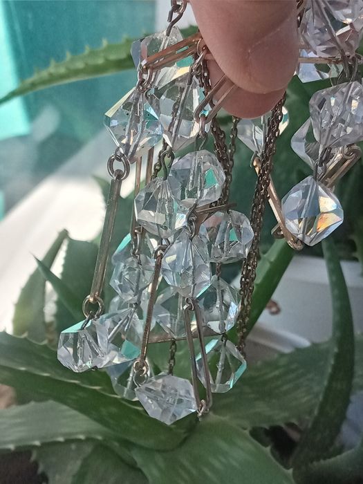 Гірський кришталь,вінтажне кольє