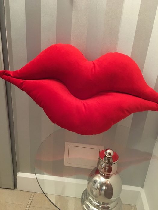 Poducha usta XXL velvet 65cm! pluszowa milutka