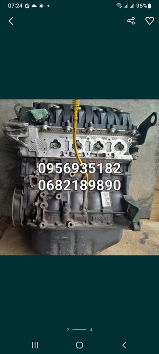 Двигун Рено Дачія.Reno   1.2 16v бензин D4F.  1.2.8v D7f 8v