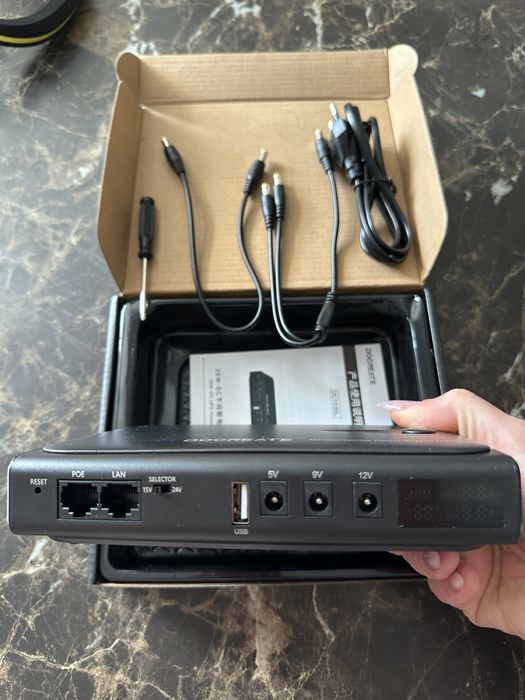 ДБЖ UPS 36w для роутера, з акумуляторами, павербанк для wi-fii