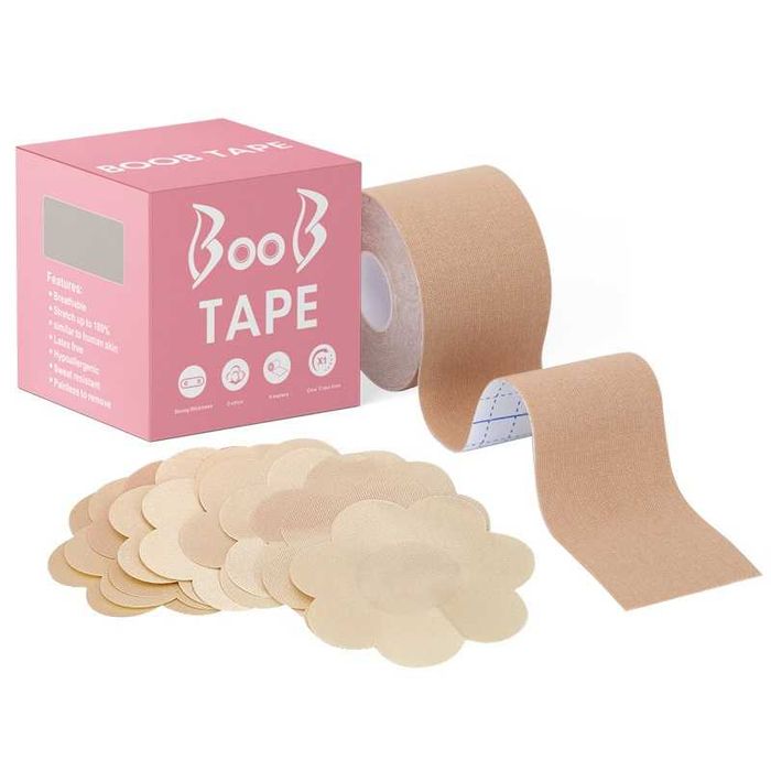 Кінезіо тейп BOOB Tape для грудей 5 см х 5 м  інд. упаковка + вкладиші