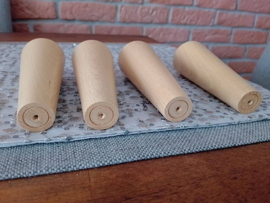 Drewniane nogi do mebli 8 sztuk